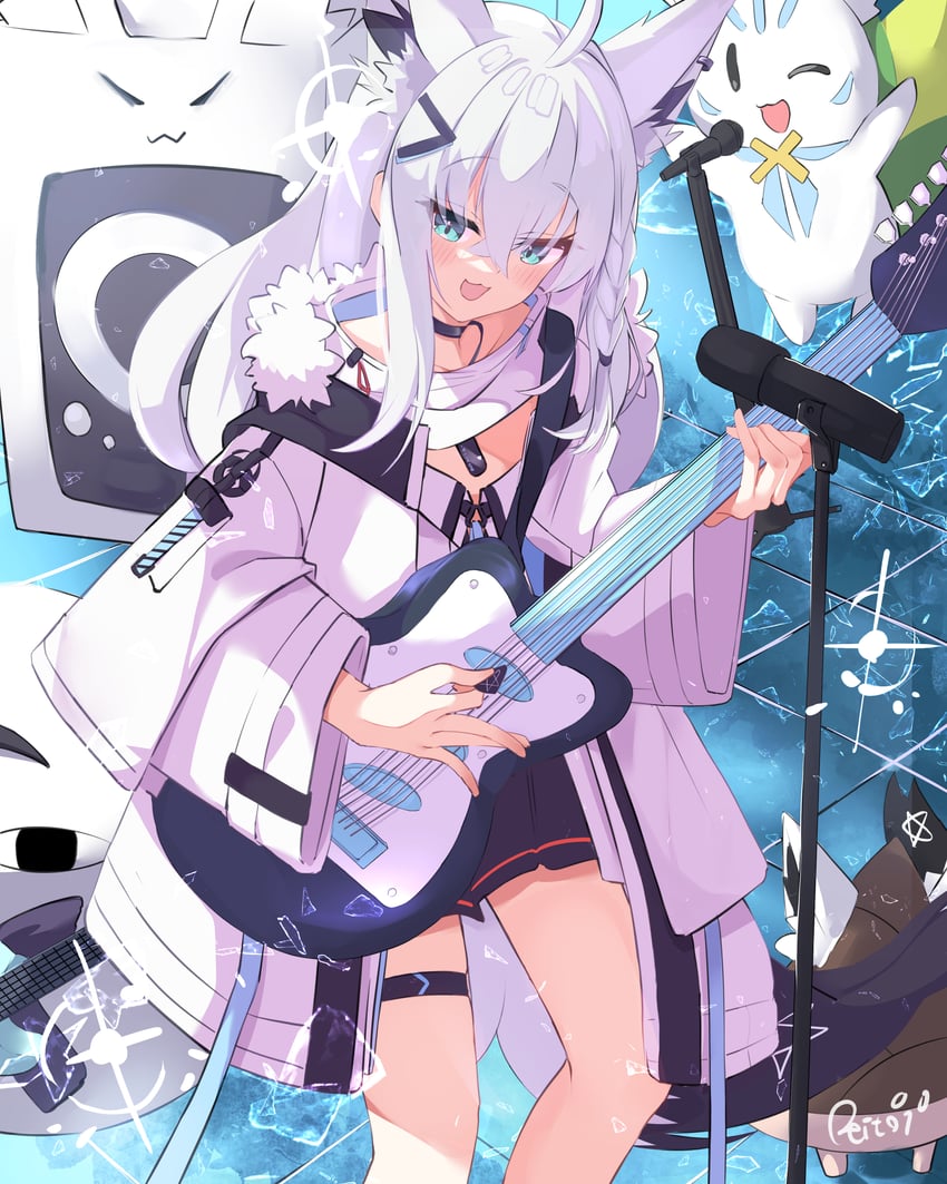 shirakami fubuki, sukonbu, miteiru, and oruyanke (hololive) drawn by reitou_mkn