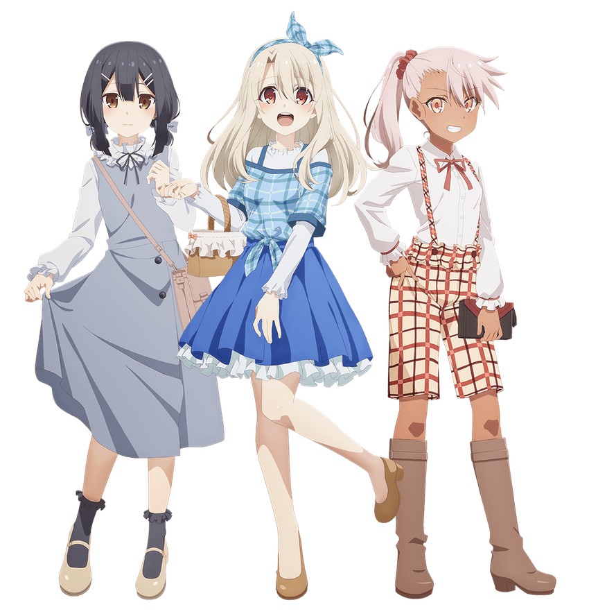 illyasviel von einzbern, chloe von einzbern, and miyu edelfelt (fate and 1 more)