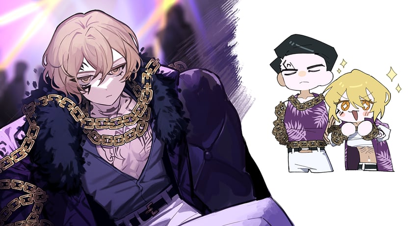don quixote, sinclair, and meursault (project moon and 1 more) drawn by yasuihiruya
