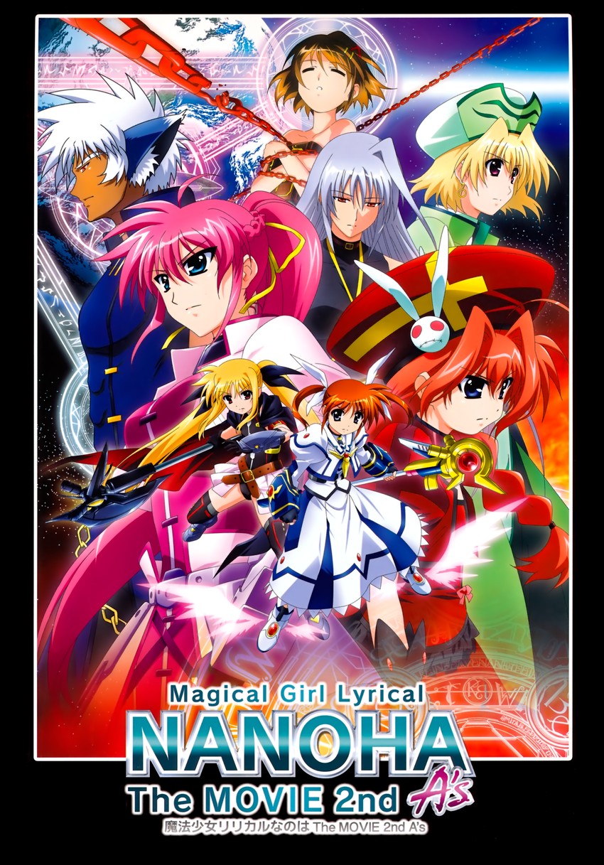 fate testarossa, takamachi nanoha, yagami hayate, raising heart, vita, and 6 more (lyrical nanoha and 3 more)