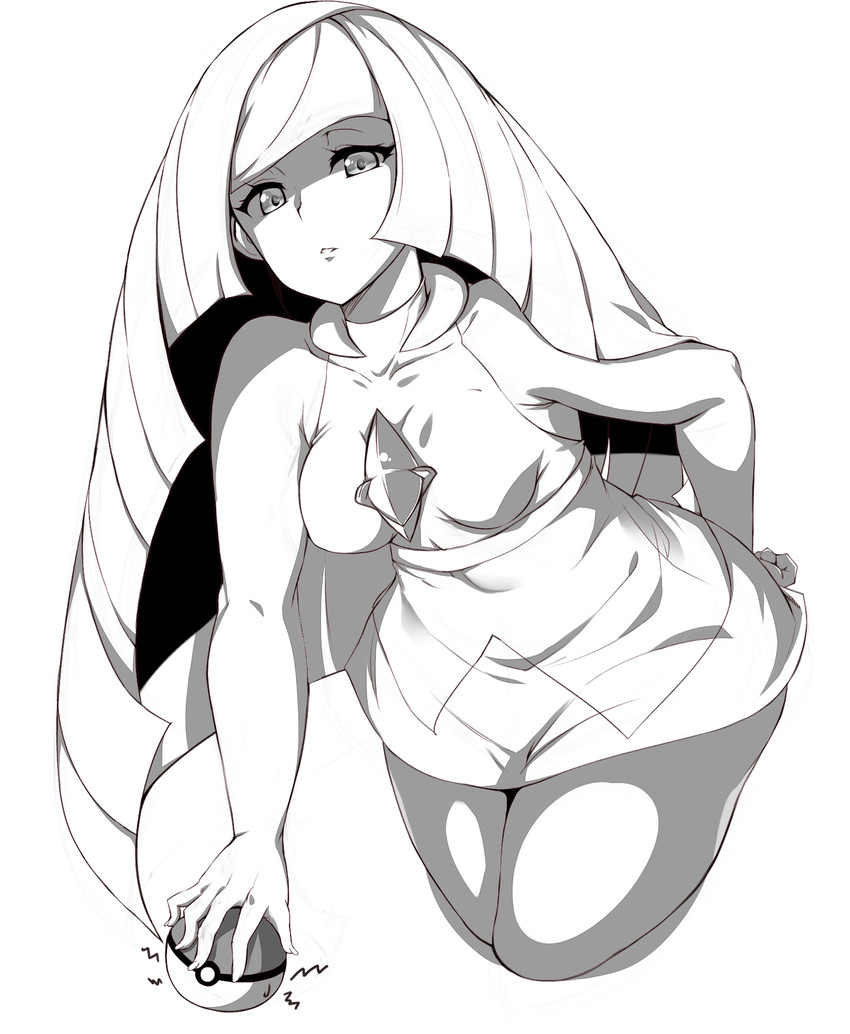 lusamine (pokemon and 1 more) drawn by moisture_(chichi)