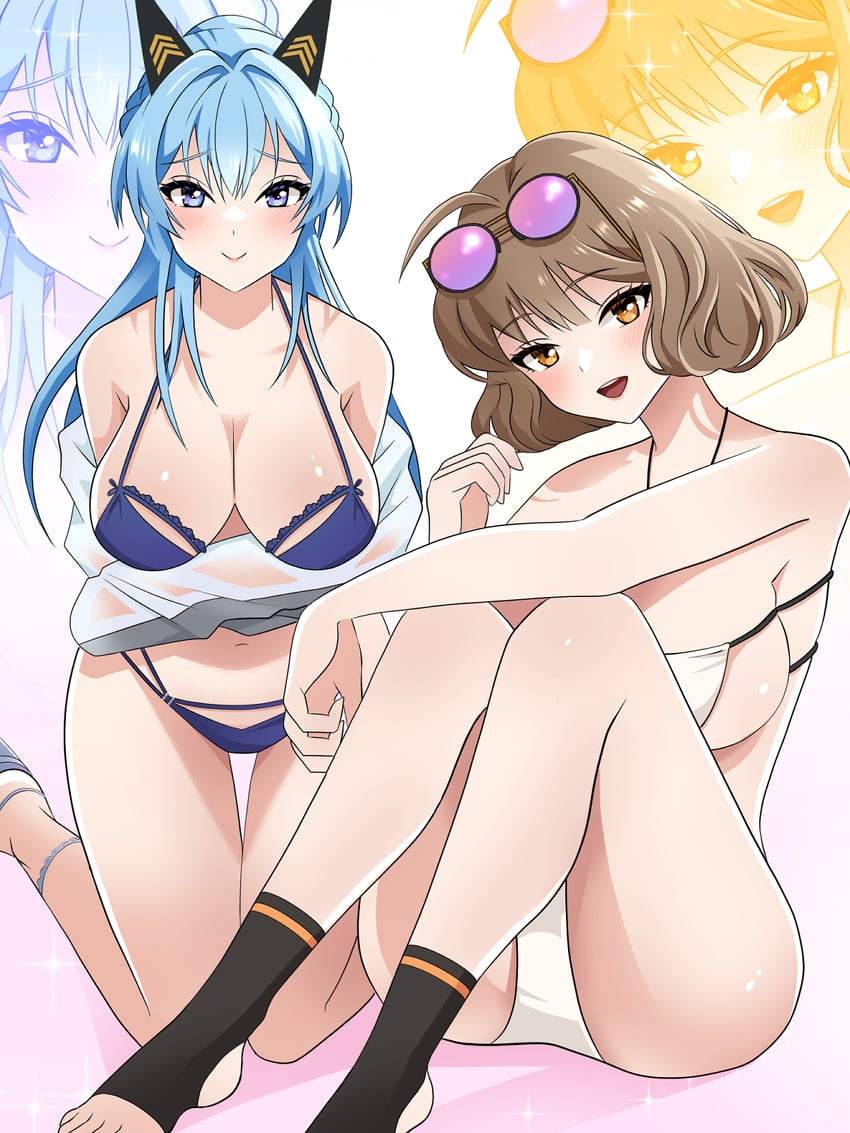 anis and helm (goddess of victory: nikke) drawn by kayapotechi