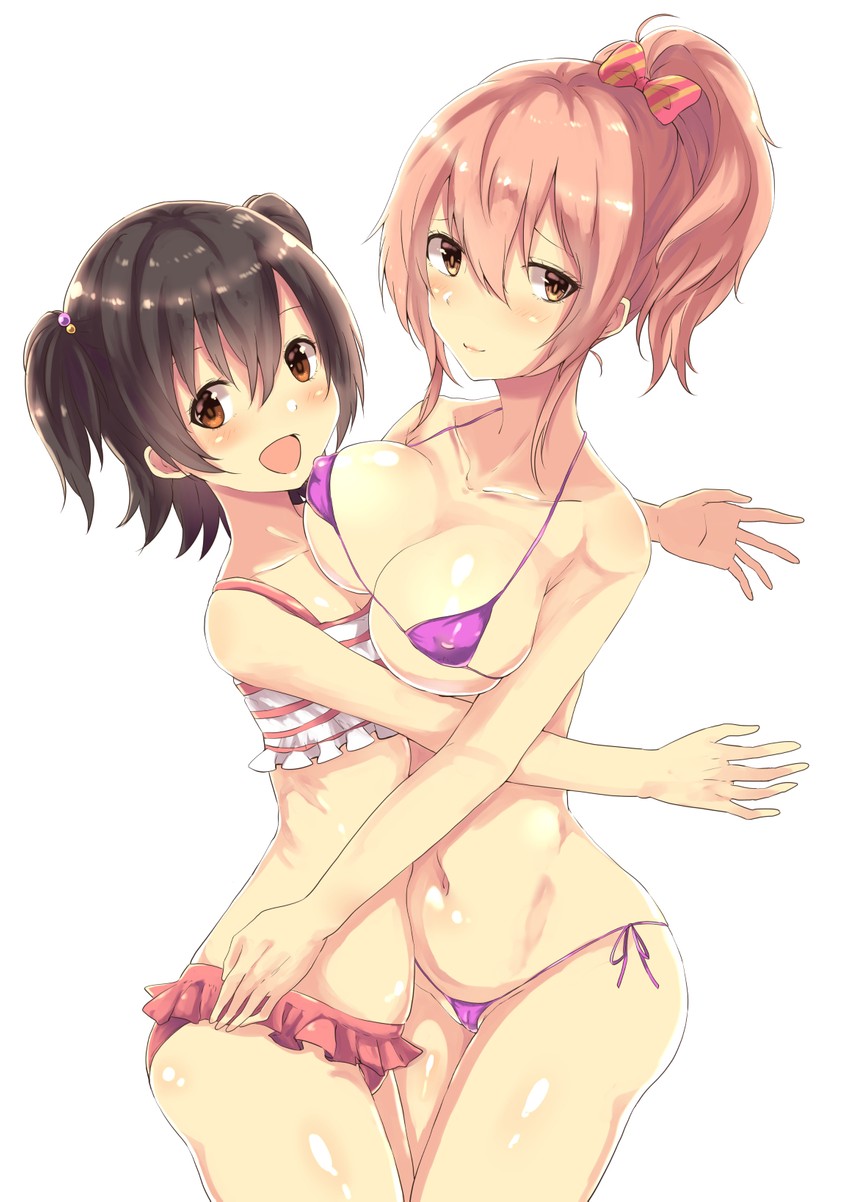 jougasaki mika and akagi miria (idolmaster and 1 more) drawn by owafu