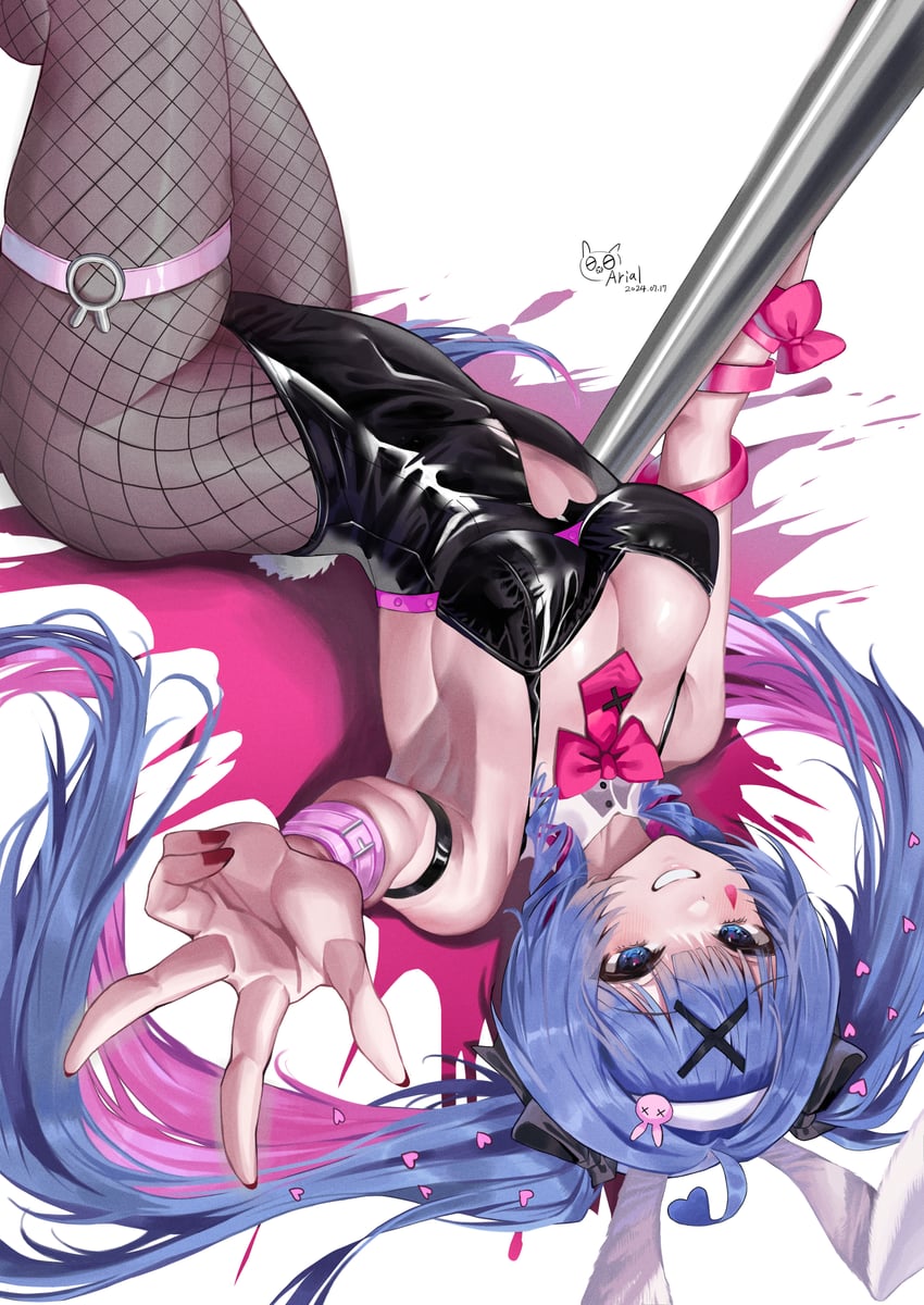hatsune miku (vocaloid and 1 more) drawn by kangi_nako