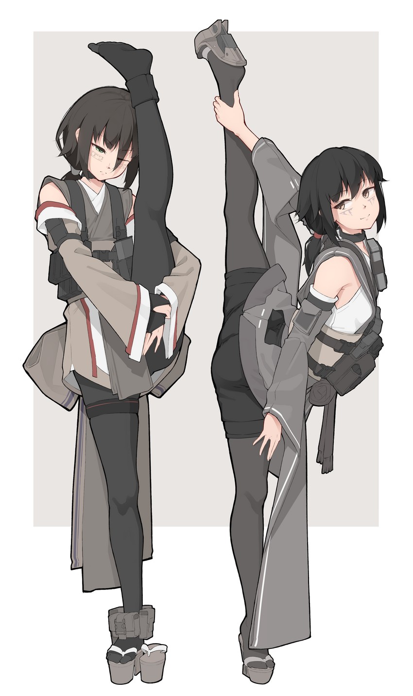 kuri inuki and kenjuu kiri (original and 1 more) drawn by vectorek