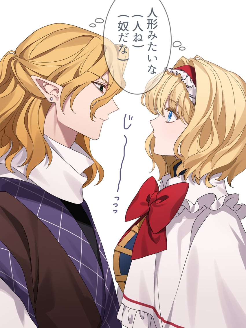 alice margatroid and mizuhashi parsee (touhou) drawn by enoki_3106