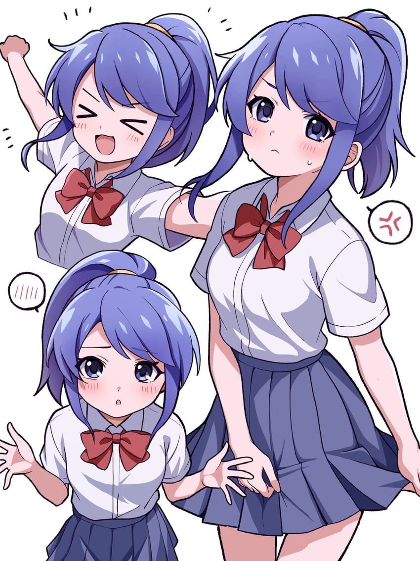 kamiki yui (jikkyou powerful pro yakyuu and 2 more) drawn by niyane