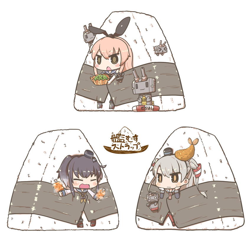 shimakaze, amatsukaze, rensouhou-chan, tokitsukaze, and rensouhou-kun (kantai collection) drawn by inishie