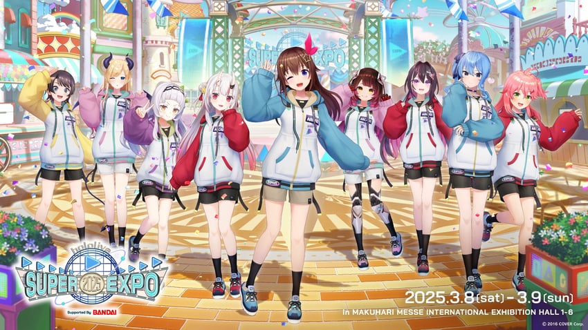 hoshimachi suisei, sakura miko, oozora subaru, murasaki shion, nakiri ayame, and 4 more (hololive and 1 more)
