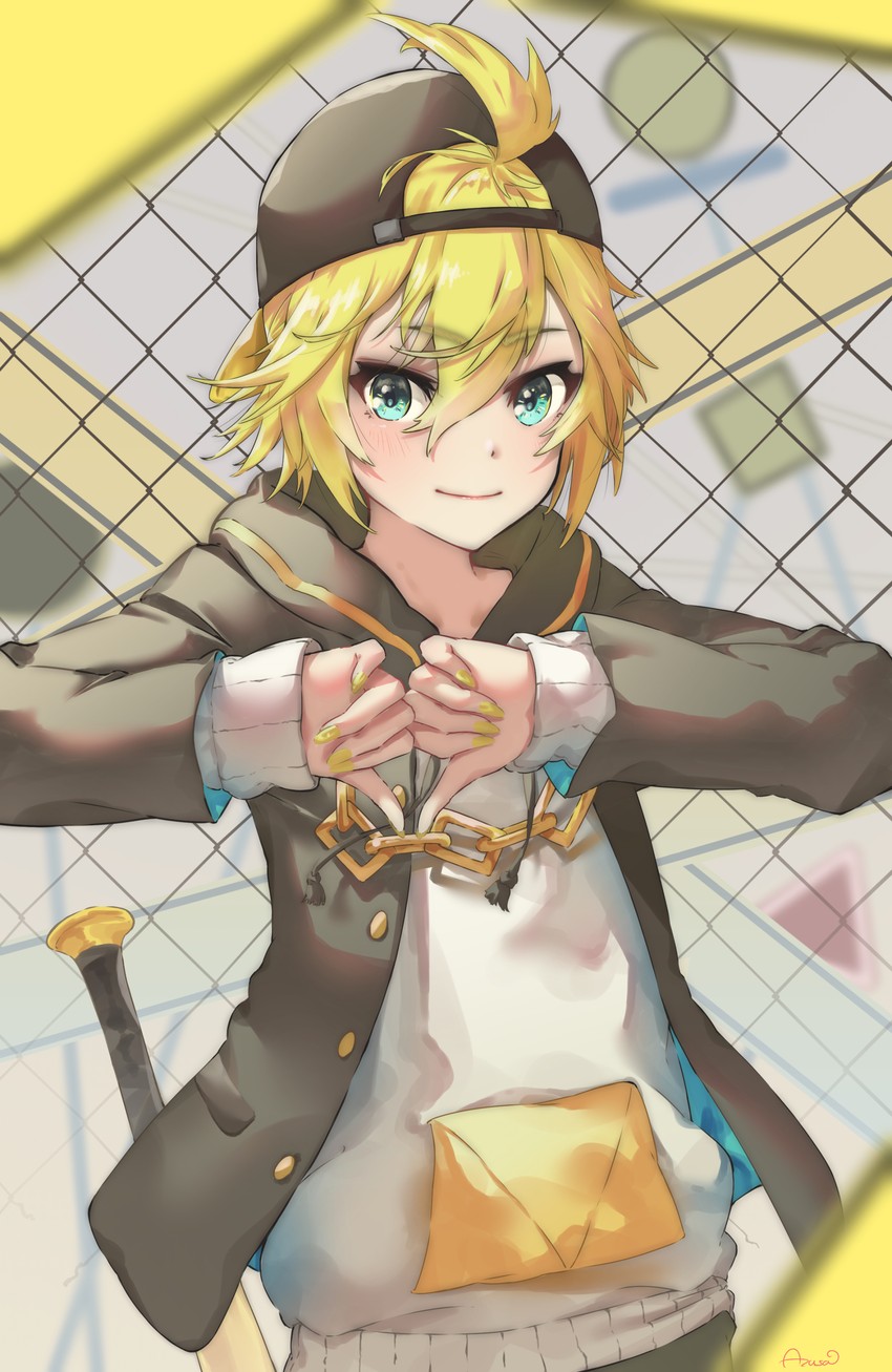 kagamine len (vocaloid and 1 more) drawn by azusa_(azunyan12)