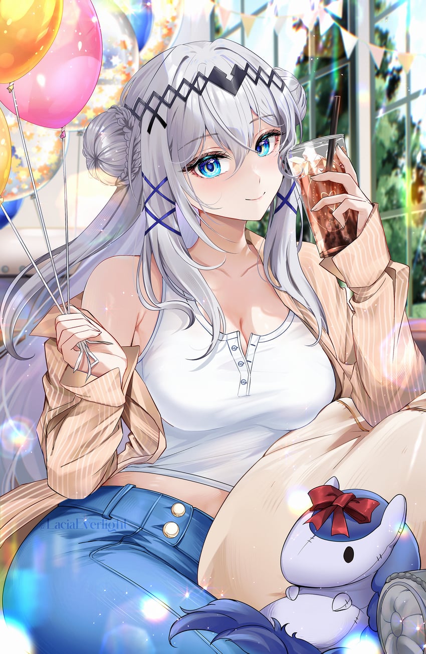 victoria brightshield (nijisanji and 1 more) drawn by lacia_everlight