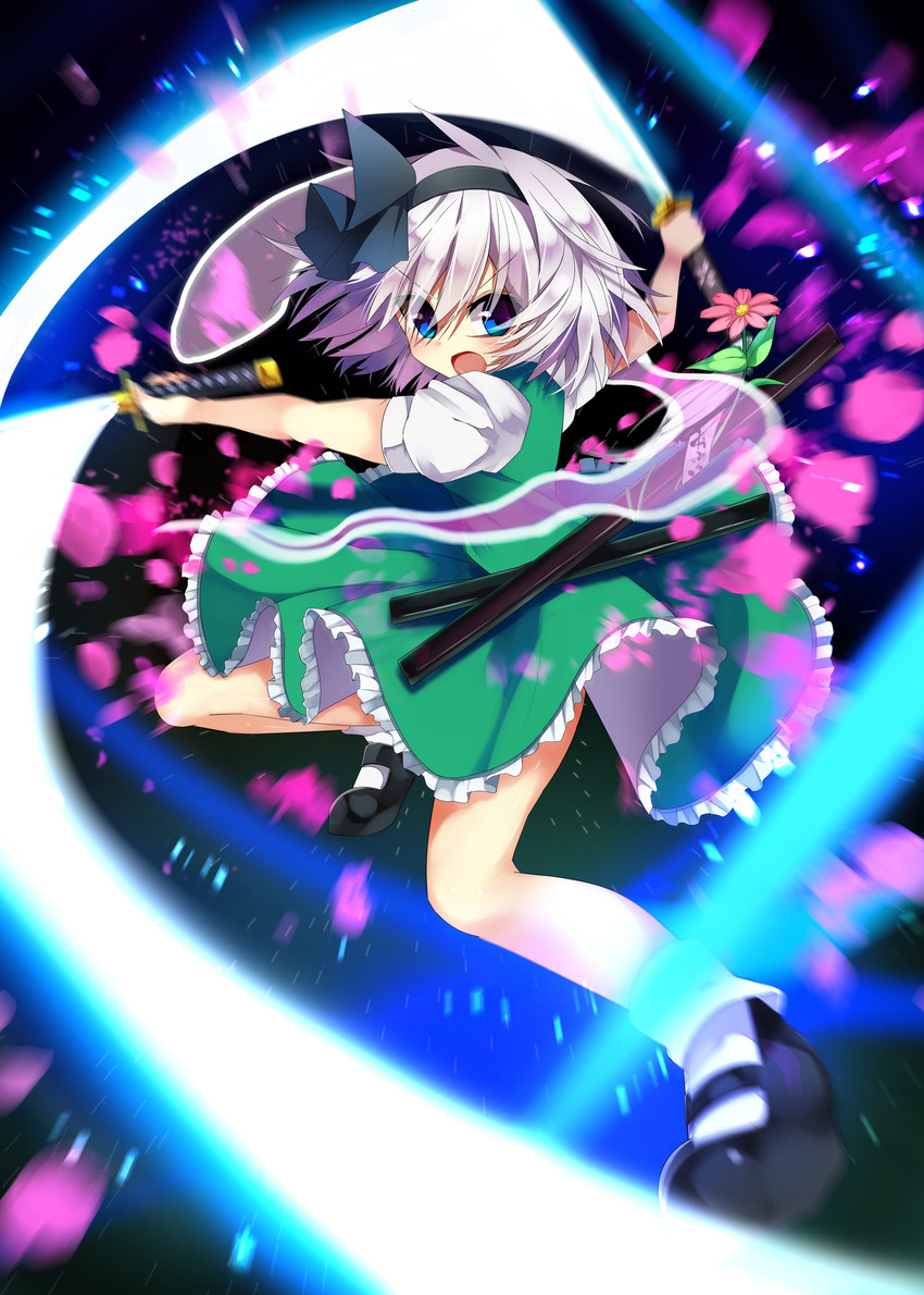 konpaku youmu (touhou) drawn by amakawa_sakko