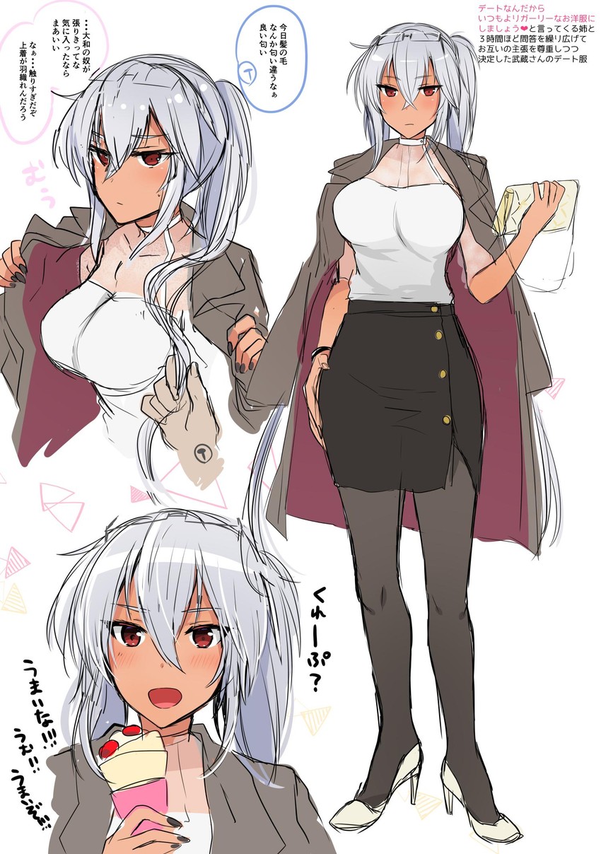 musashi and musashi kai ni (kantai collection) drawn by yunamaro