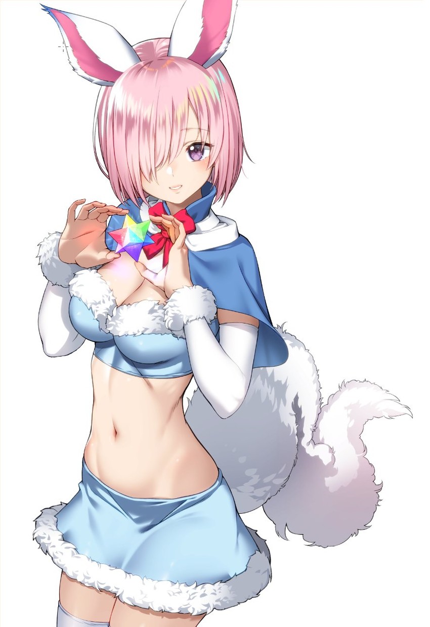 mash kyrielight and fou (fate and 1 more) drawn by saruchitan