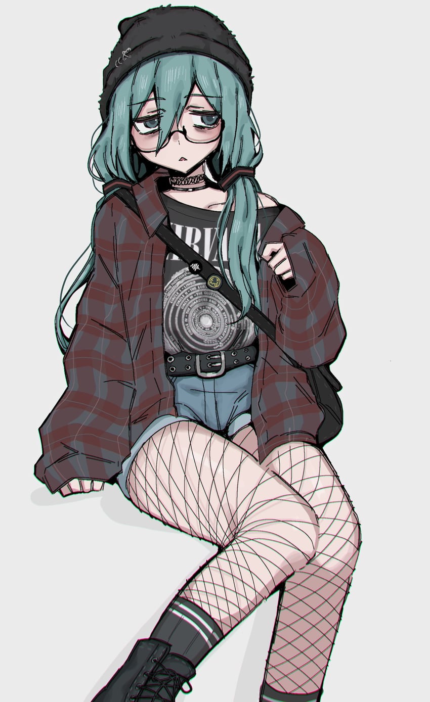 hatsune miku (vocaloid and 1 more) drawn by snale