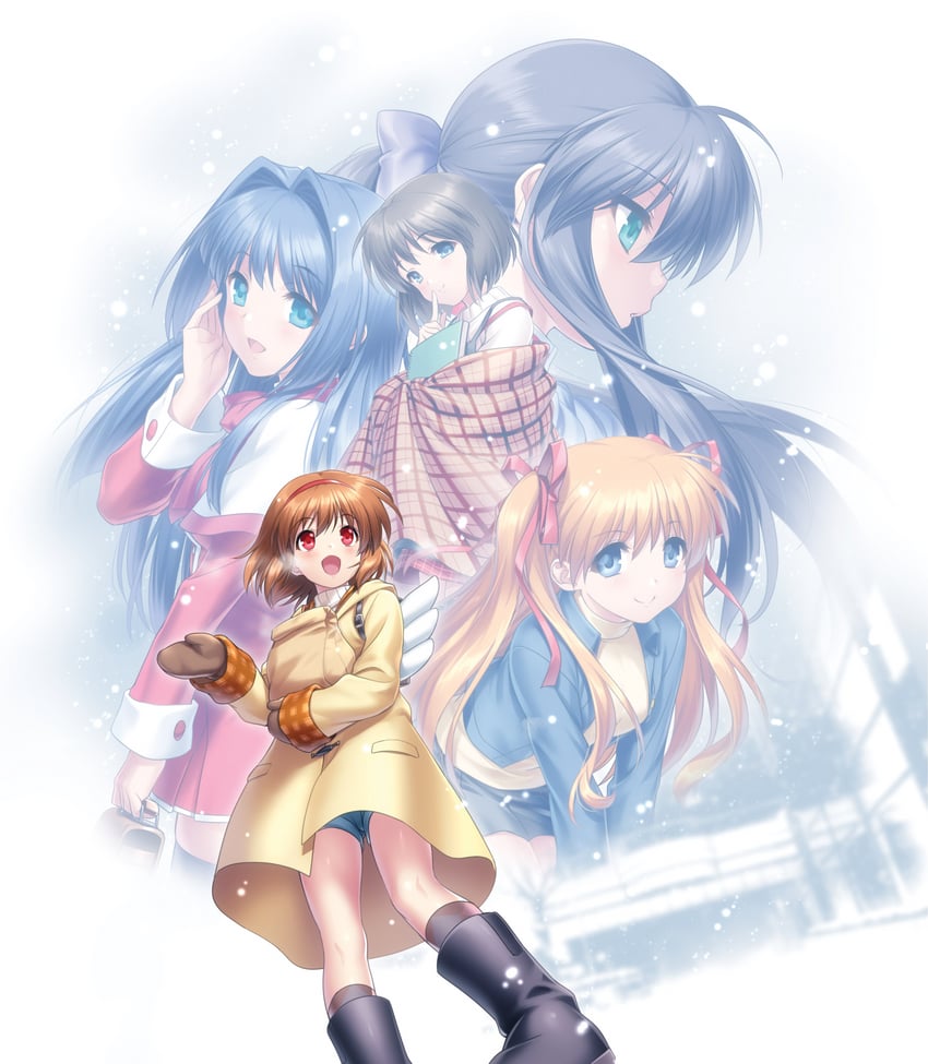 tsukimiya ayu, minase nayuki, sawatari makoto, kawasumi mai, and misaka shiori (kanon) drawn by zen_(kamuro)