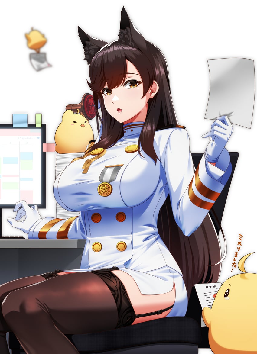 manjuu and atago (azur lane) drawn by kagiyama_(clave)