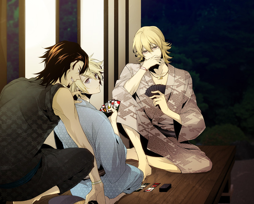 barnaby brooks jr., kaburagi t. kotetsu, and ivan karelin (tiger & bunny) drawn by xia_(ryugo)