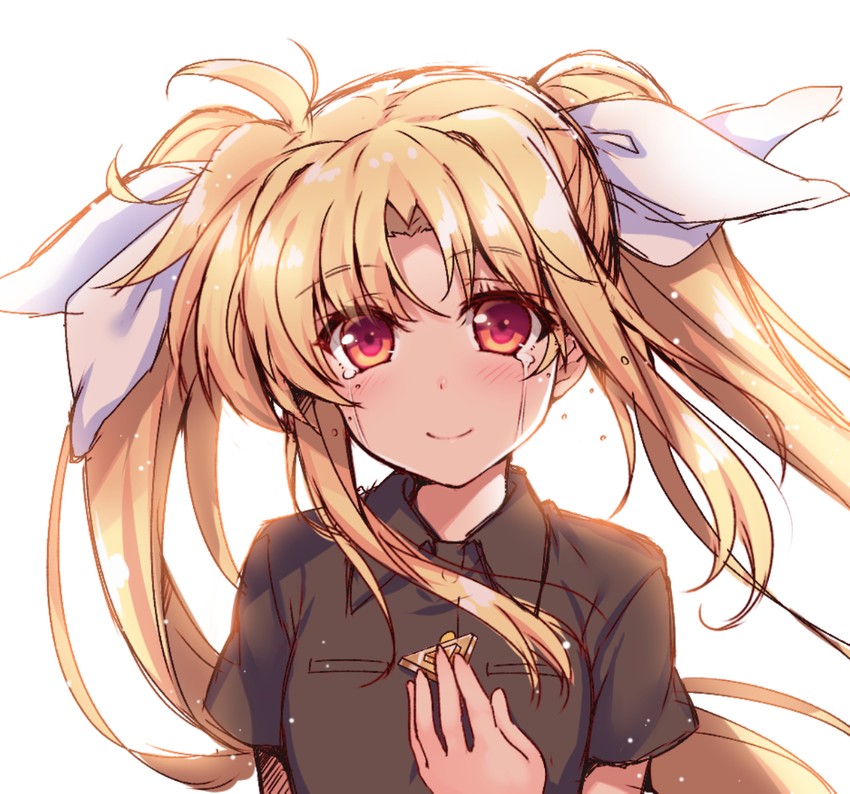 fate testarossa and bardiche (lyrical nanoha and 1 more) drawn by raiou