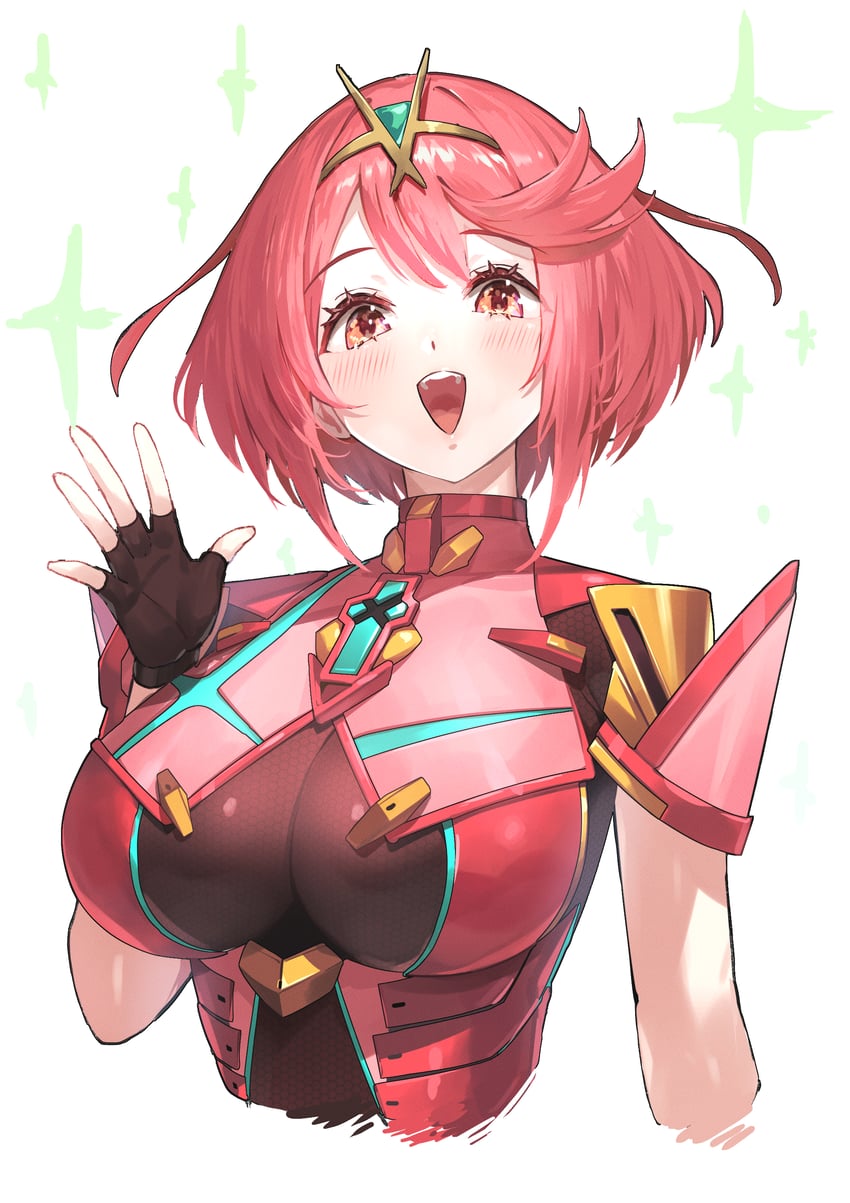 pyra (xenoblade chronicles and 1 more) drawn by green322