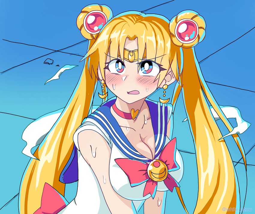 tsukino usagi and sailor moon (bishoujo senshi sailor moon and 1 more) drawn by white-stew