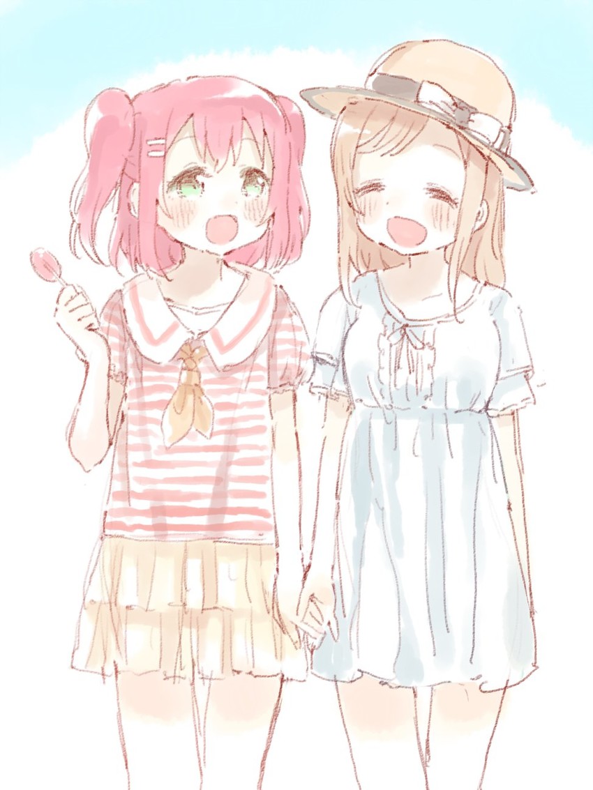 kunikida hanamaru and kurosawa ruby (love live! and 1 more) drawn by shijimi_kozou
