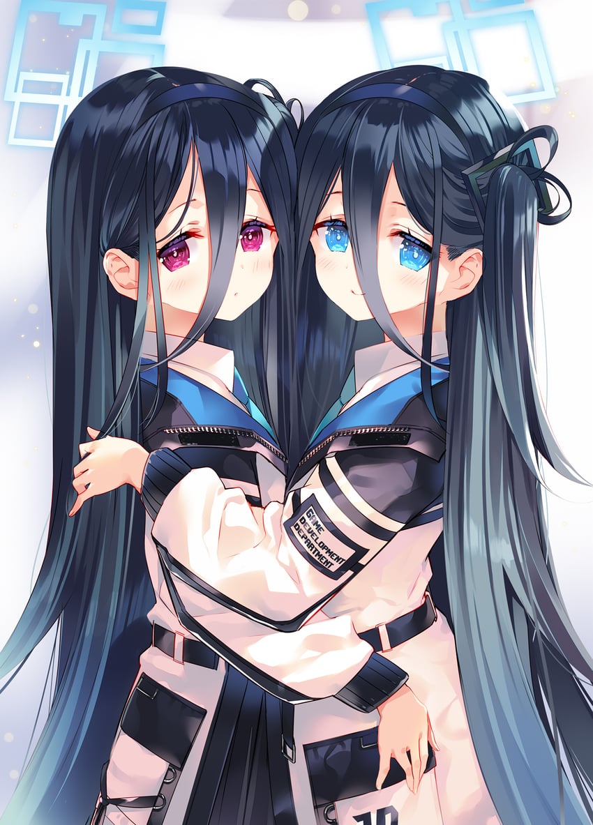 aris and kei (blue archive) drawn by arikawa_satoru