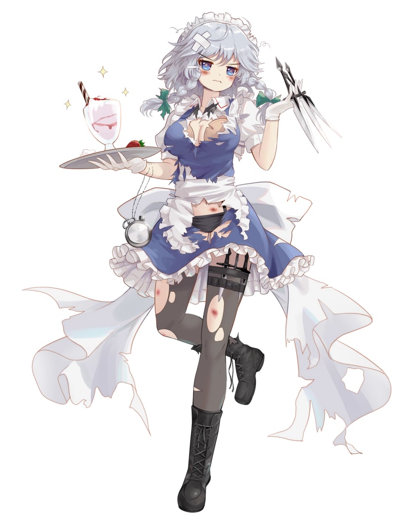 izayoi sakuya (touhou and 1 more) drawn by edz_drawz