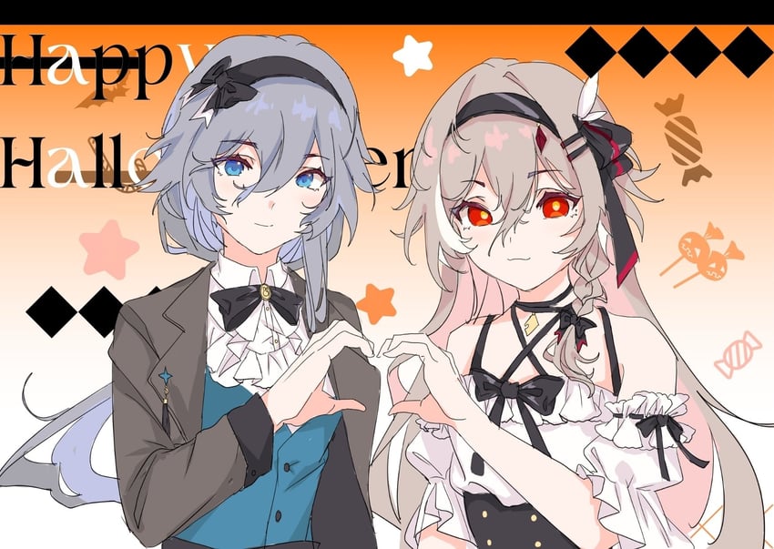 fu hua and herrscher of sentience (honkai and 1 more) drawn by xiaoshishijiediyikeai73659