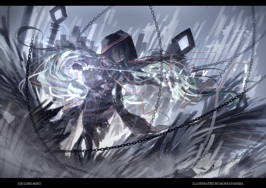 hatsune miku (original and 1 more) drawn by moryapanima
