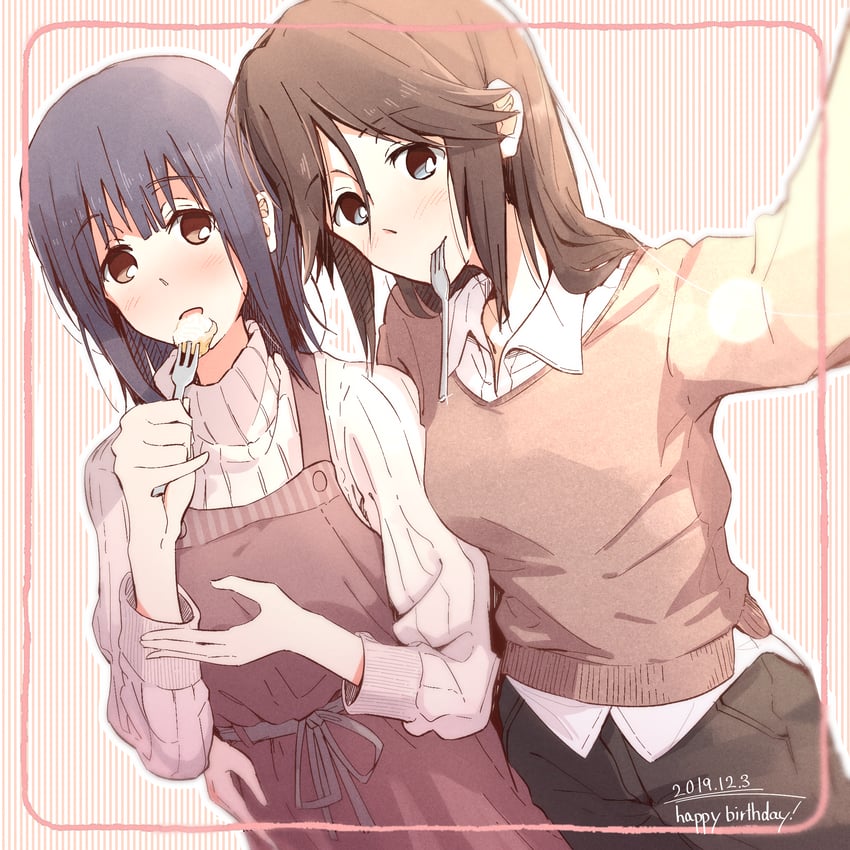 yoroizuka mizore and kasaki nozomi (hibike! euphonium and 1 more) drawn by sawara65