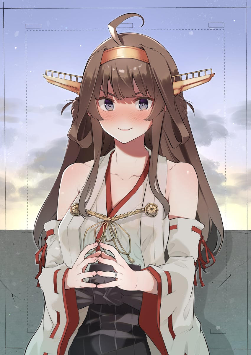 kongou and kongou kai ni (kantai collection) drawn by kojima_takeshi