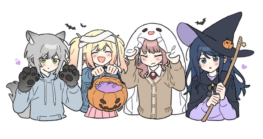 tenma saki, hoshino ichika, mochizuki honami, and hinomori shiho (project sekai) drawn by cocov