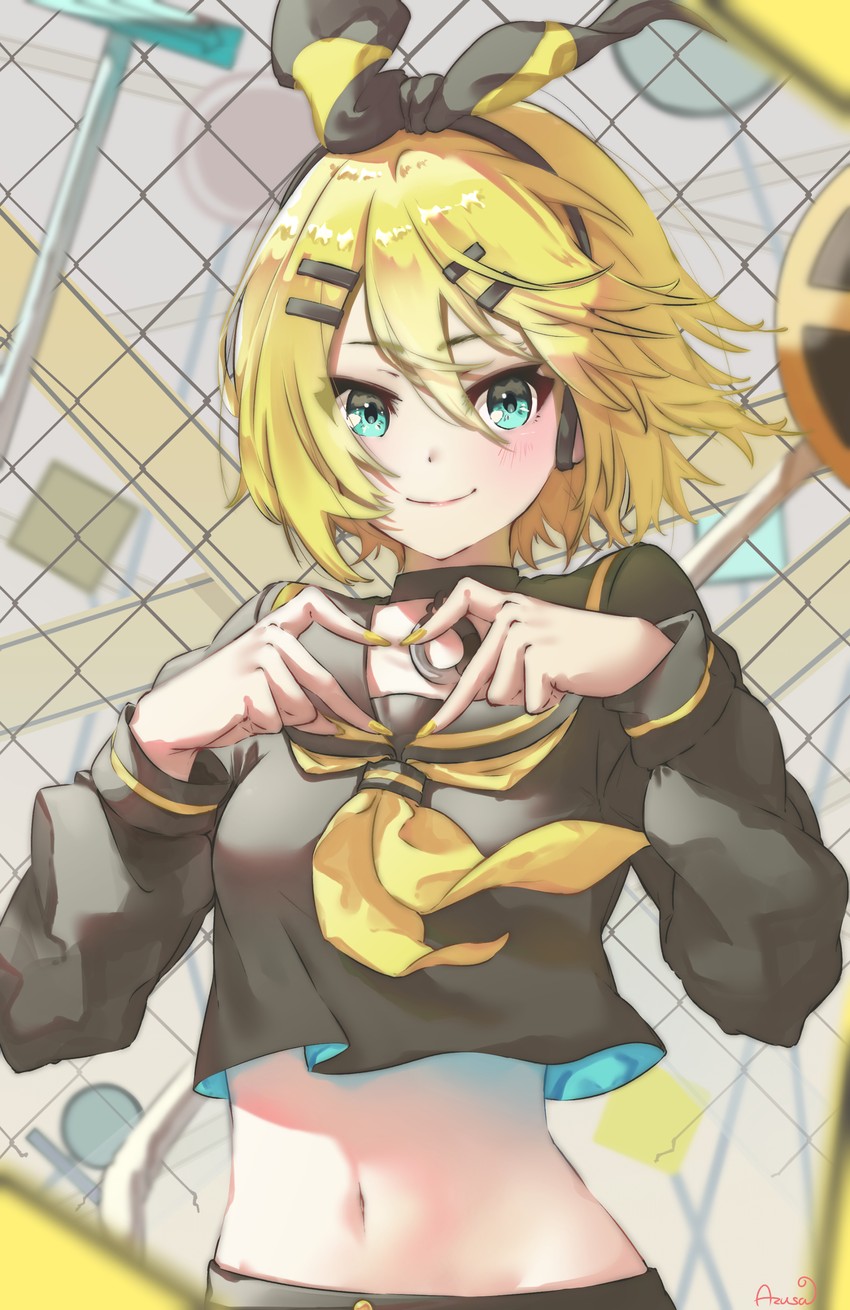 kagamine rin (vocaloid and 1 more) drawn by azusa_(azunyan12)