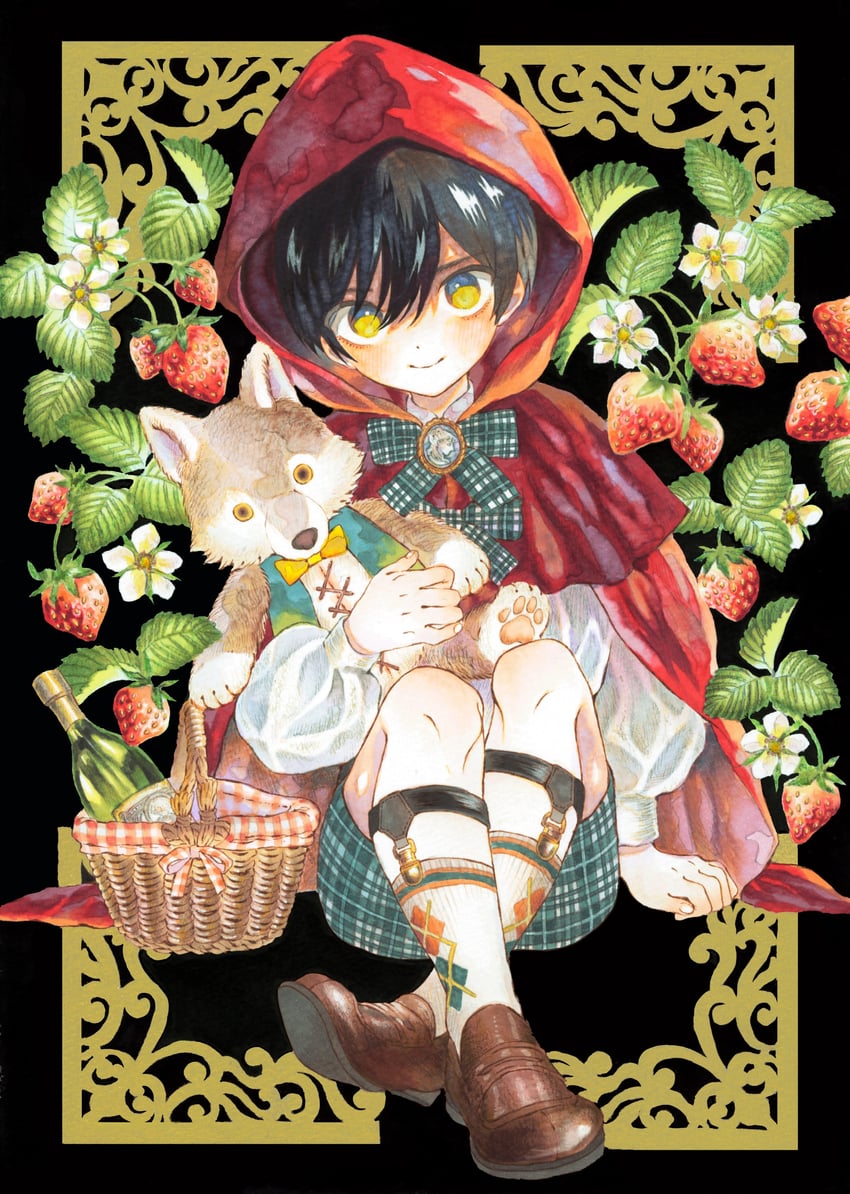 little red riding hood (original and 1 more) drawn by karin_(salmonosushi)