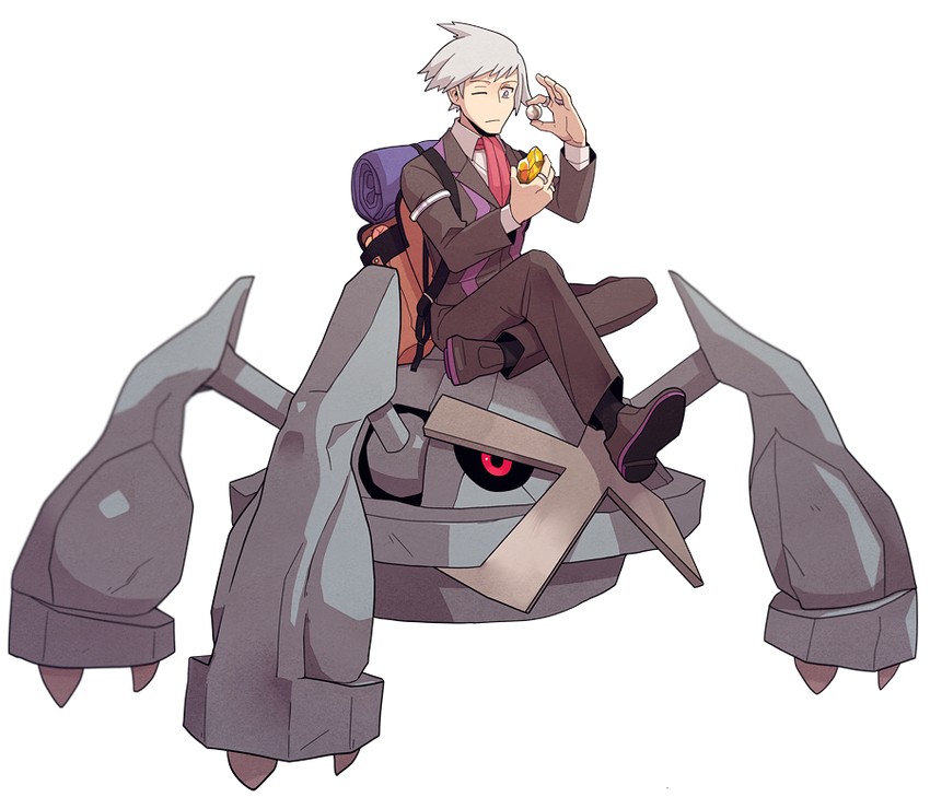 steven stone and metagross (pokemon and 1 more) drawn by jaho