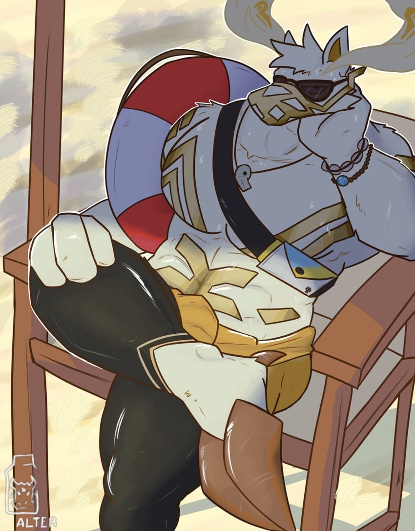 eikthyrnir (fire emblem and 1 more) drawn by altergotty33n