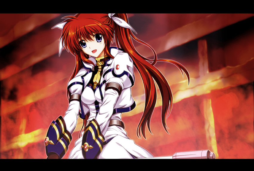 takamachi nanoha (lyrical nanoha and 1 more) drawn by kagura_yuuto
