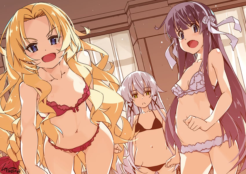 altina orion, elise schwarzer, and alfin reise arnor (eiyuu densetsu and 2 more) drawn by shikei