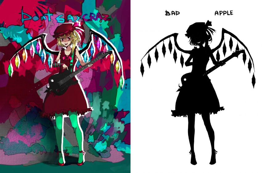 flandre scarlet (touhou and 1 more) drawn by nanoe_tetsu