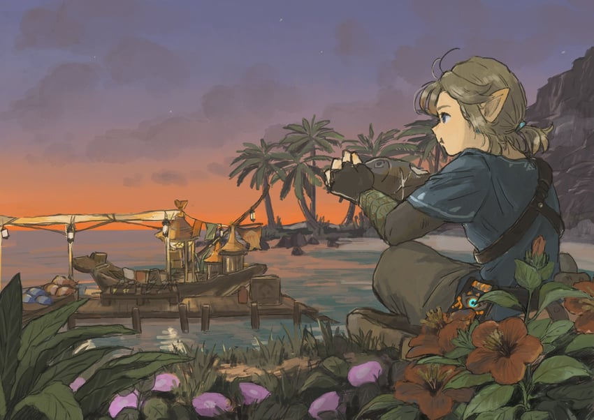 link (the legend of zelda and 3 more) drawn by soraoyogusakana