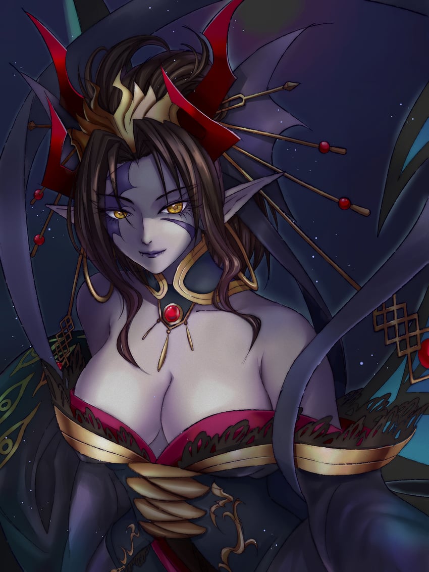 lilithmon and lilithmon x-antibody (digimon) drawn by shisan_yi