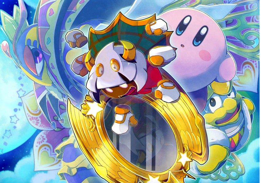 kirby, king dedede, taranza, queen sectonia, and old friend (kirby and 2 more)