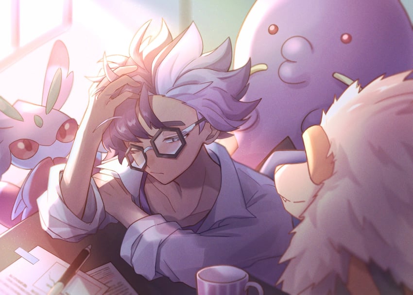 arcanine, lurantis, jacq, and swalot (pokemon and 1 more) drawn by sioinari_03