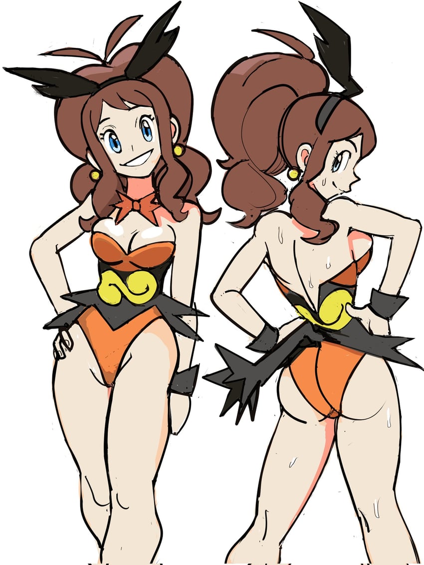 hilda and emboar (pokemon and 1 more) drawn by sooperman