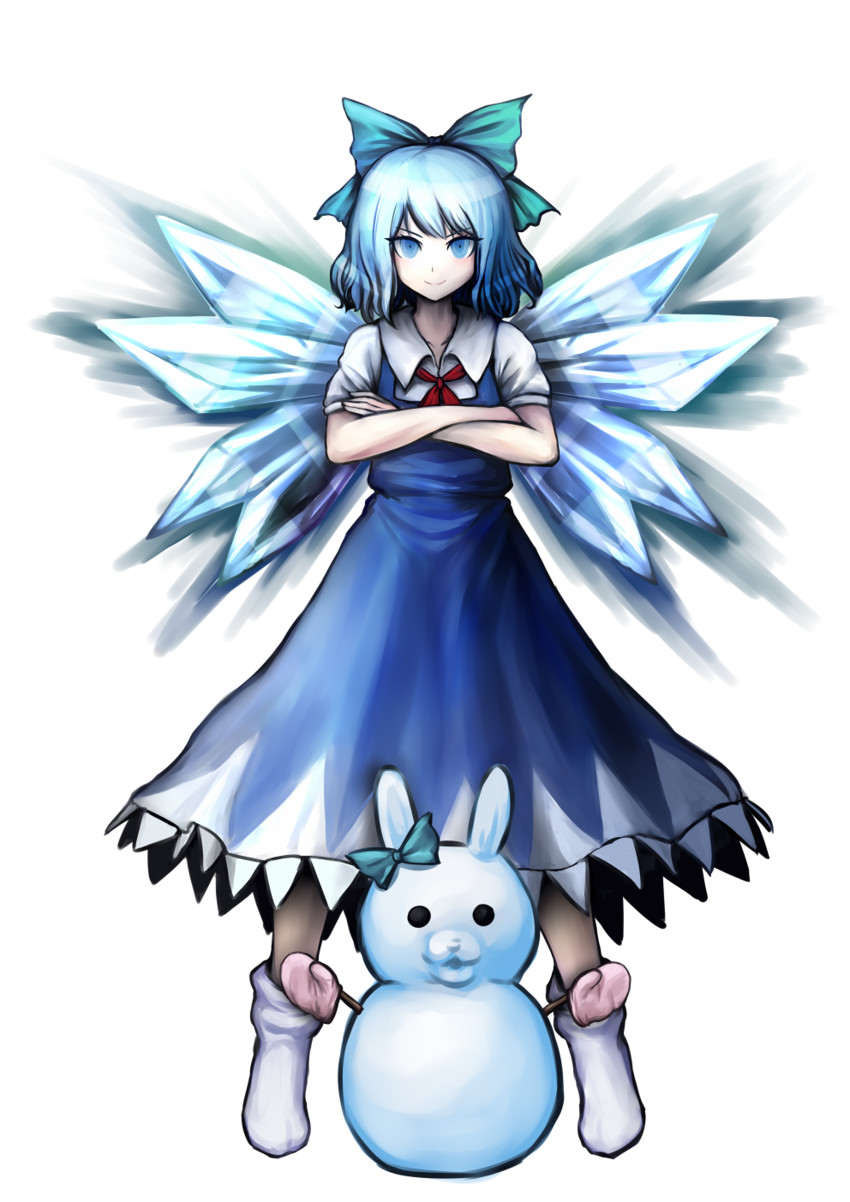 cirno (touhou and 1 more) drawn by taku_(harajuku)