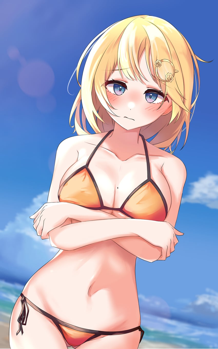 watson amelia (hololive and 1 more) drawn by chillout_tang