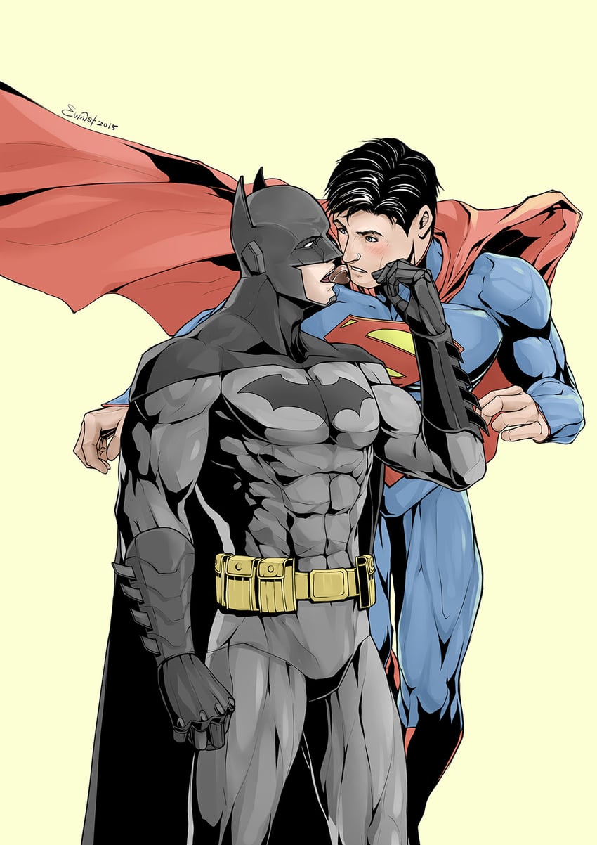 batman, superman, clark kent, and bruce wayne (dc comics and 2 more) drawn by evinist