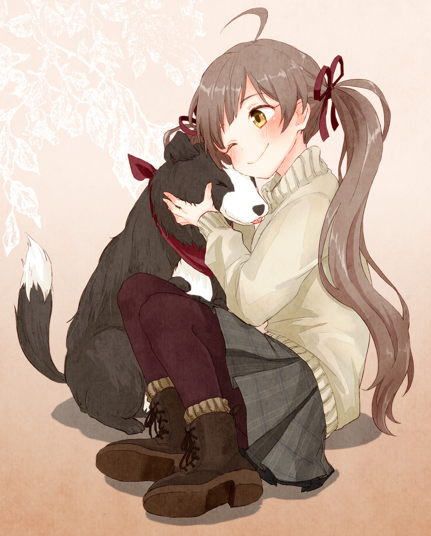 hakozaki serika and junior (idolmaster and 1 more) drawn by wachiko