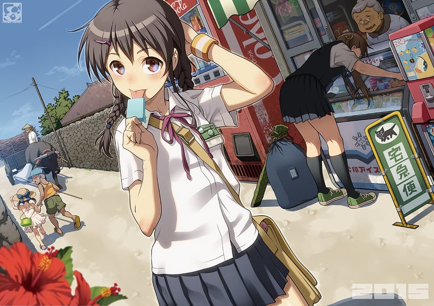 aoi sora (original and 1 more) drawn by pairan